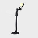Ball Holding Sculpture Character Floor Lamp