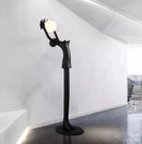 Ball Holding Sculpture Character Floor Lamp