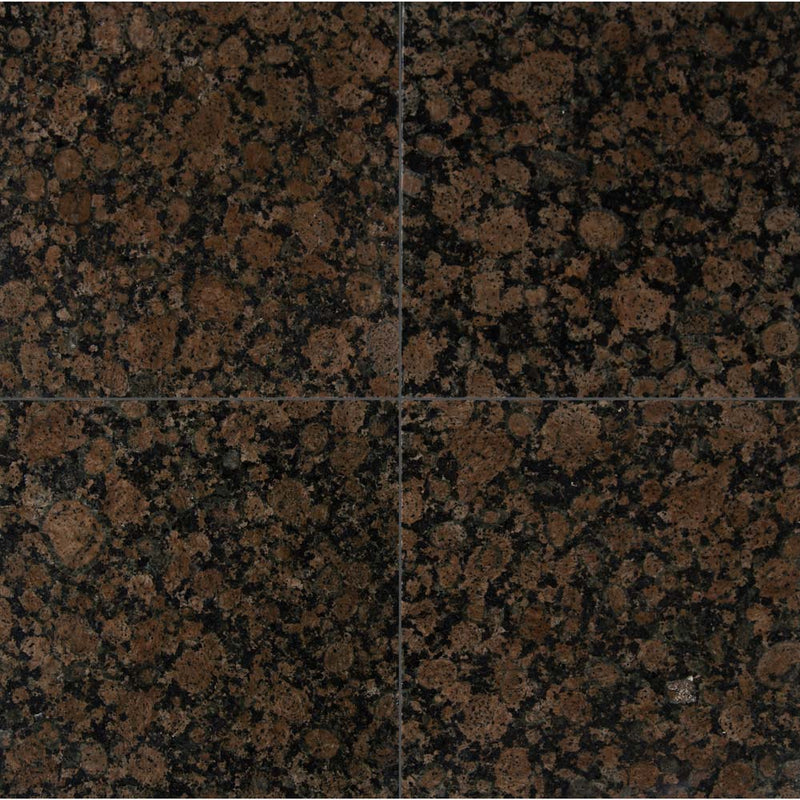 MSI Baltic Brown Granite Wall and Floor Tile 12"x12"