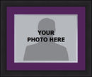 MLB Baseball Photo Picture Frame Kit - Colorado Rockies (Purple Matting, Gray Trim) by Dynasty Sports & Framing