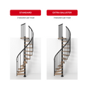 CALGARY 47" Diameter Extra Baluster Spiral Staircase Kit