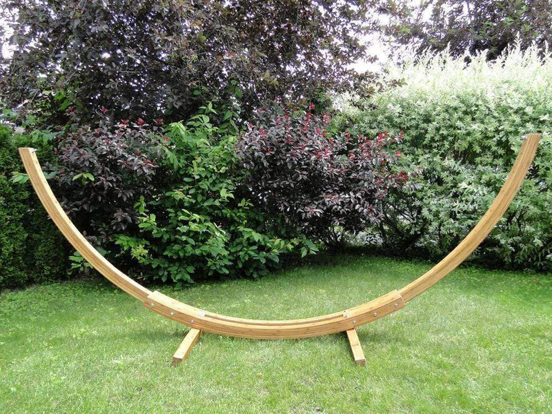 Brazilian Style Double Hammock with Bamboo Stand