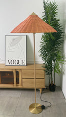 Bamboo Hat Floor Lamp