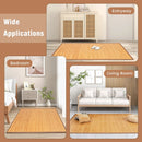 5 x 8 Feet Bamboo Floor Mat with Anti-Slip Backing for Living Room Bedroom by DirectDeals