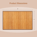 5 x 8 Feet Bamboo Floor Mat with Anti-Slip Backing for Living Room Bedroom by DirectDeals