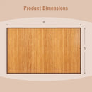 5 x 8 Feet Bamboo Floor Mat with Anti-Slip Backing for Living Room Bedroom by LJGDeals