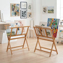 Bamboo Art Print Rack for Canvas Storage and Display by LJGDeals