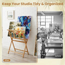 Bamboo Art Print Rack for Canvas Storage and Display by LJGDeals