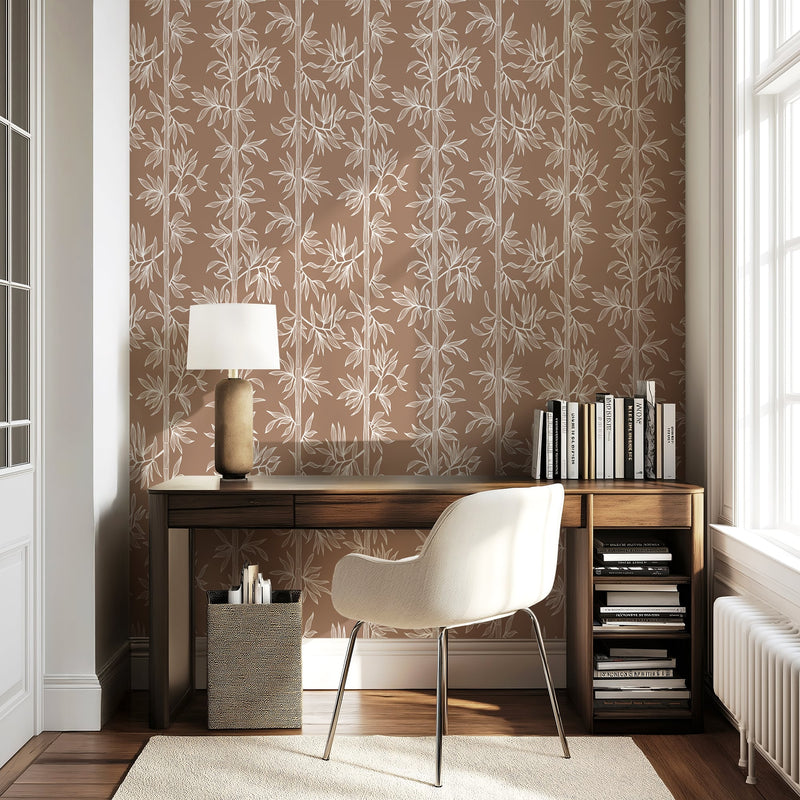 Bamboo Breeze Wallpaper – Peel and Stick Modern Botanical