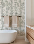 Bamboo Breeze Wallpaper – Peel and Stick Modern Botanical