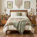 Bamboo Rattan Nightstand with Flip-Up Door and Open Shelf by LJGDeals
