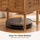 Bamboo Rattan Nightstand with Flip-Up Door and Open Shelf by DirectDeals