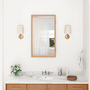 Bamboo Small Medicine Cabinet with Mirror Door and Removable Shelves-Natural by LJGDeals