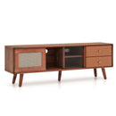 Bamboo TV Stand for TV up to 65 Inch by LJGDeals