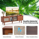 Bamboo TV Stand for TV up to 65 Inch by LJGDeals