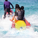 3-Person Inflatable Banana Boat with Electric Air Pump Carrying Bag and Repair Kit by LJGDeals
