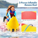 3-Person Inflatable Banana Boat with Electric Air Pump Carrying Bag and Repair Kit by LJGDeals