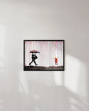 Banksy colorful rain