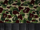 Bape Camo Wallpaper Mural. Grey Camo Streetwear Hype Beast Aesthetics.