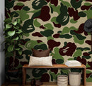 Bape Camo Wallpaper Mural. Blue Camo Streetwear Hype Beast Aesthetics.