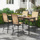 2 Pieces 360 Rotating Bar Stool Set with Armrests for Patio by LJGDeals