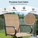 2 Pieces 360 Rotating Bar Stool Set with Armrests for Patio by LJGDeals
