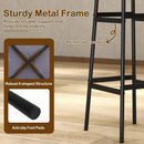 Bar Stools Set of 2 with Sturdy Metal Frame and Footrest by LJGDeals
