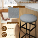 Bar Stools Set of 2 with Sturdy Metal Frame and Footrest by LJGDeals