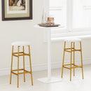 Bar Stools Set of 2 with Sturdy Metal Frame and Footrest by LJGDeals