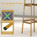 Bar Stools Set of 2 with Sturdy Metal Frame and Footrest by LJGDeals