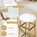 Bar Stools Set of 2 with Sturdy Metal Frame and Footrest by LJGDeals