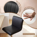 Bar Stools Set of 2 Adjustable Swivel Barstools with Back and Footrest by LJGDeals