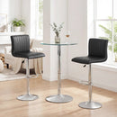 Bar Stools Set of 2 Adjustable Swivel Barstools with Back and Footrest by LJGDeals