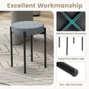 Bar Stools Set of 4 Upholstered Kitchen Stools with Foot Pads by LJGDeals