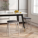 29 Inch Bar Stool Set of 2 with Padded Seat Cushions and Wood Legs-29 inches by LJGDeals