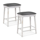 29 Inch Bar Stool Set of 2 with Padded Seat Cushions and Wood Legs-29 inches by LJGDeals