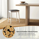 29 Inch Bar Stool Set of 2 with Padded Seat Cushions and Wood Legs-29 inches by LJGDeals