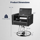 Hydraulic Salon Chair with Adjustable Height & 360° Swivel by LJGDeals