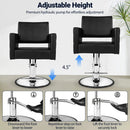 Hydraulic Salon Chair with Adjustable Height & 360° Swivel by LJGDeals