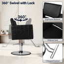 Hydraulic Salon Chair with Adjustable Height & 360° Swivel by LJGDeals