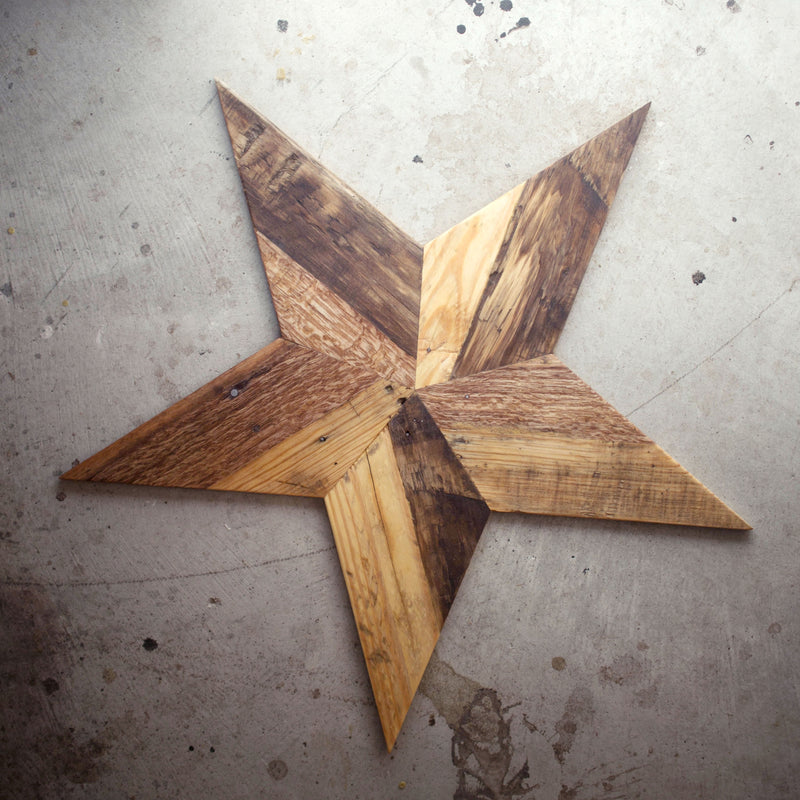 Large Reclaimed Pallet Wood Stars