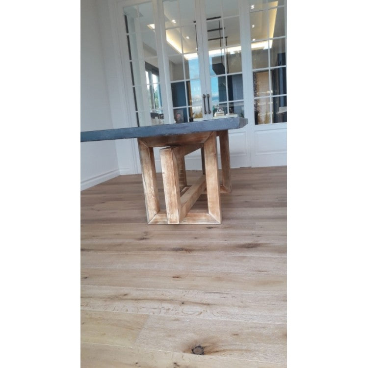Lightweight Concrete Rectangular Dining Table 47 by 138 Inches Modern Industrial, photo 22 of 32