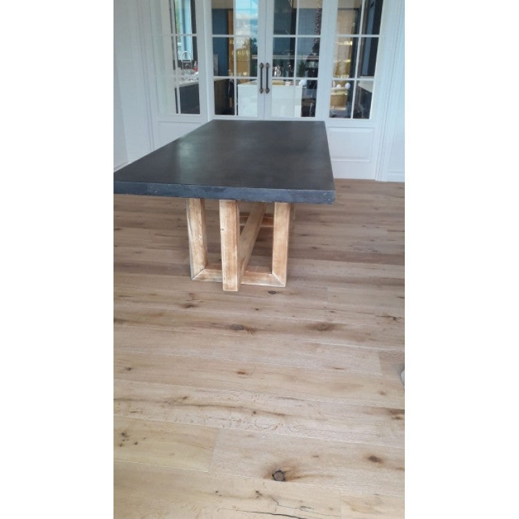 Lightweight Concrete Rectangular Dining Table 47 by 138 Inches Modern Industrial, photo 6 of 32