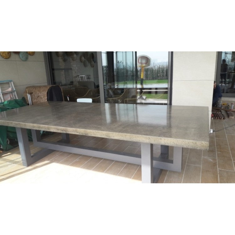 Barocco Aesgaard Lightweight Concrete Rectangular Dining Table - (W)39" (L)118" (H)29.5"