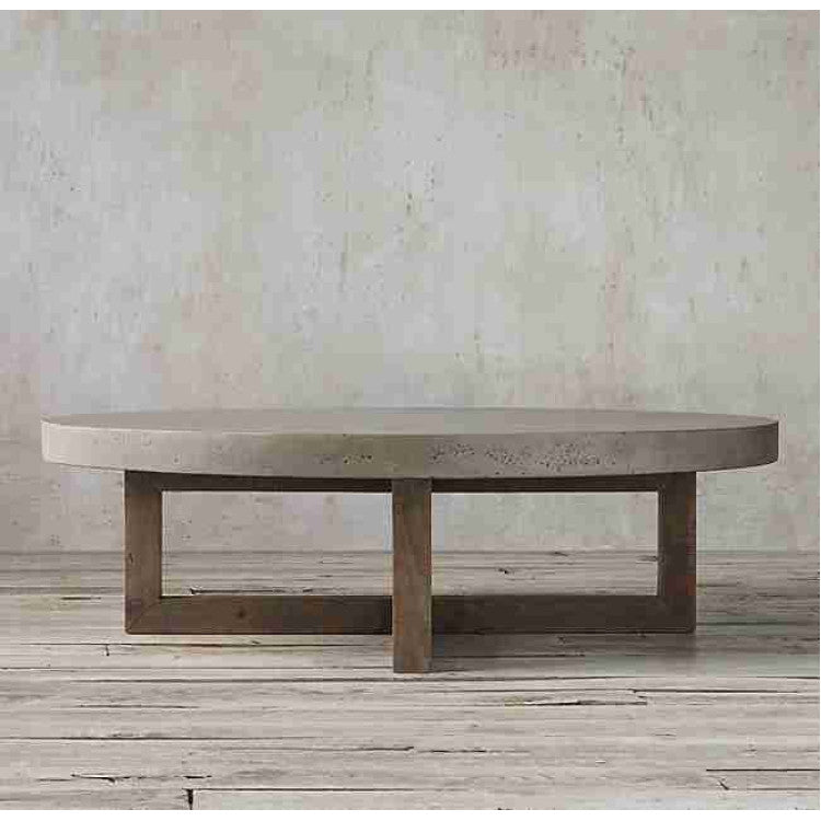 Barocco Aesgaard Round Concrete Coffee Table - (D)31.5" (H)16"