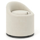 Barrel Chair with Storage 360¬∞ Swivel Upholstered Vanity Chair by LJGDeals