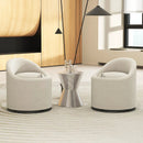 Barrel Chair with Storage 360¬∞ Swivel Upholstered Vanity Chair by LJGDeals