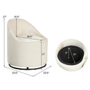 Barrel Chair with Storage 360¬∞ Swivel Upholstered Vanity Chair by LJGDeals