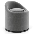Barrel Chair with Storage 360¬∞ Swivel Upholstered Vanity Chair by LJGDeals