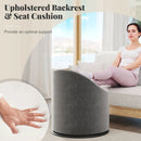 Barrel Chair with Storage 360¬∞ Swivel Upholstered Vanity Chair by LJGDeals